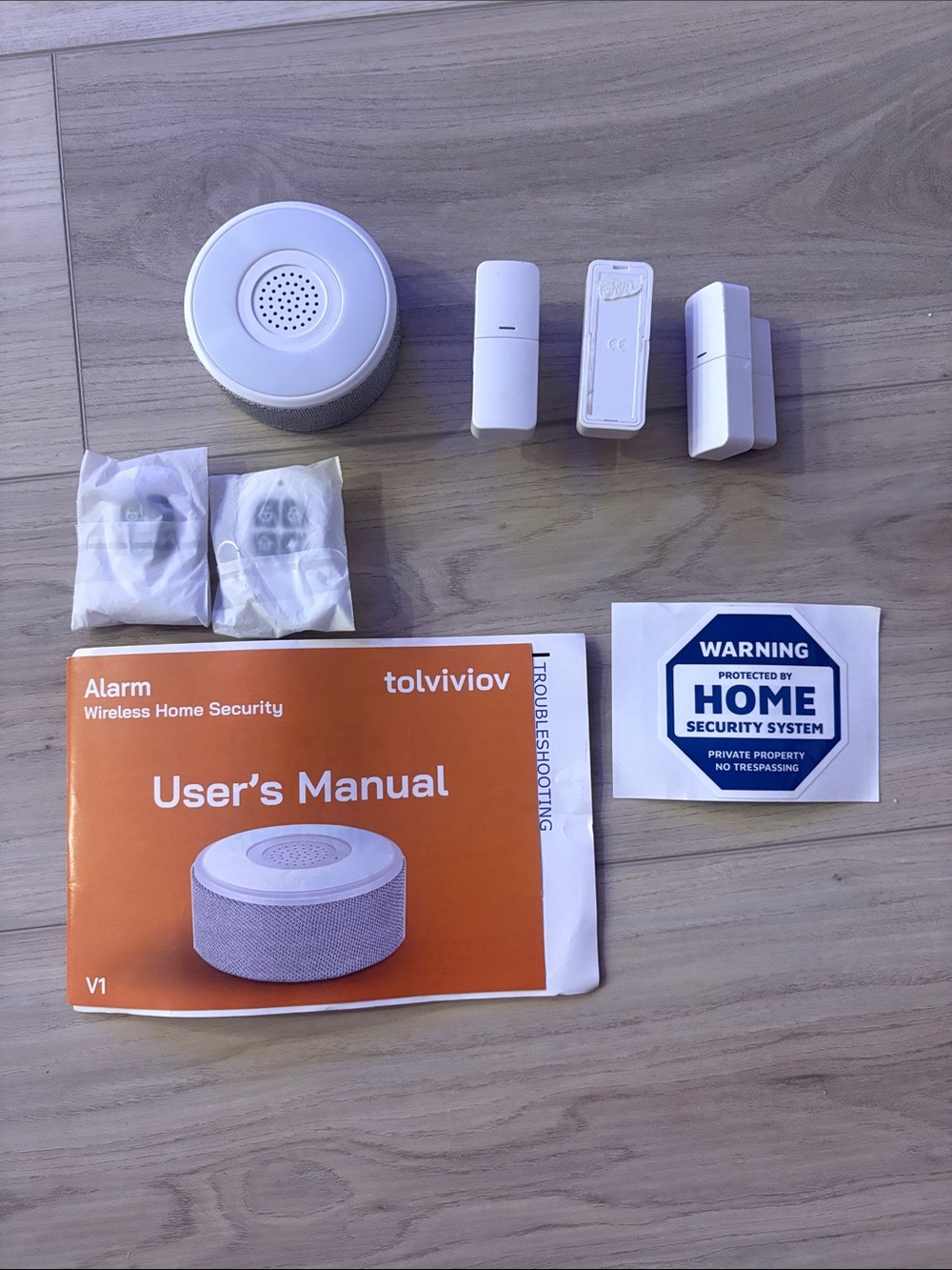 White Wireless Home Security Alarm System